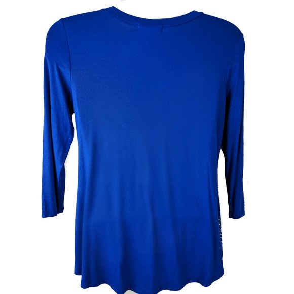 "ONLY NINE"  Flowing Royal Blue With Silver Studs - Picture 6 of 8